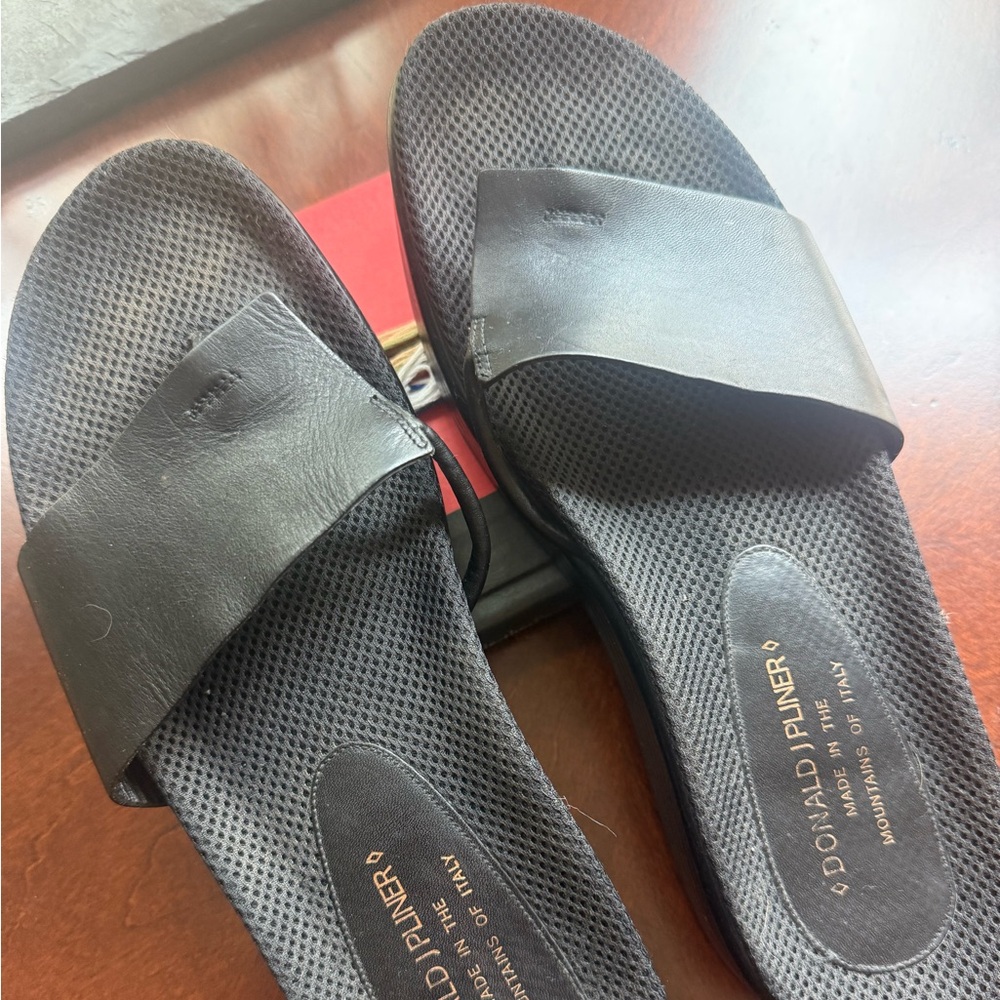 Donald J. Pliner Black Slide Sandals Accessories